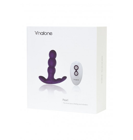 Фиолетовый анальный вибратор Nalone Pearl - 12,5 см.