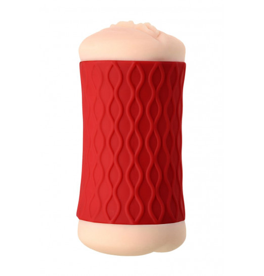 Двухсторонний мастурбатор JOS NADIN в красном цилиндре Двухсторонний мастурбатор JOS NADIN в красном цилиндре