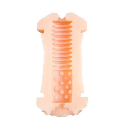 Двухсторонний мастурбатор JOS NADIN в красном цилиндре Двухсторонний мастурбатор JOS NADIN в красном цилиндре