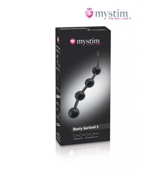 Малая анальная цепочка для электростимуляции Booty Garland S - 30 см.