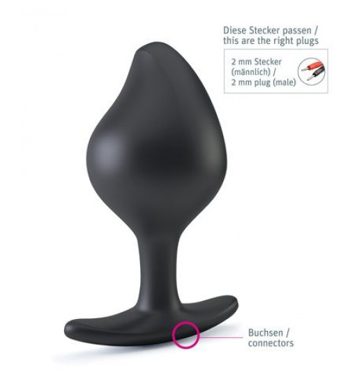 Анальная пробка Rocking Force L для электростимуляции - 10,5 см. Анальная пробка Rocking Force L для электростимуляции - 10,5 см.