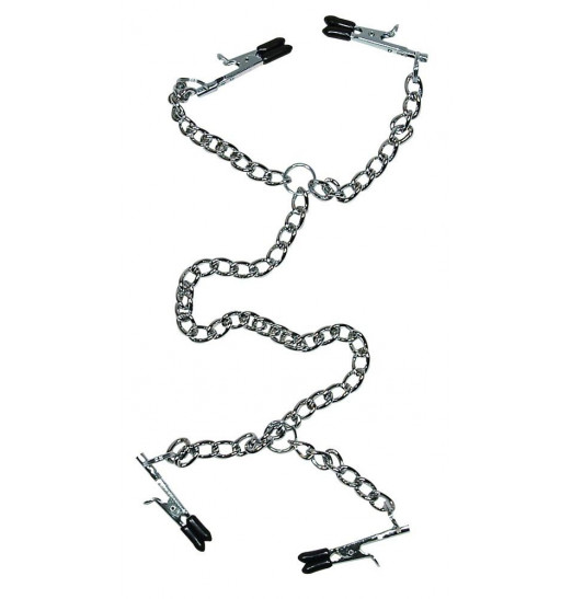 Зажимы для сосков и половых губ Sextreme Heavy Bridle for her