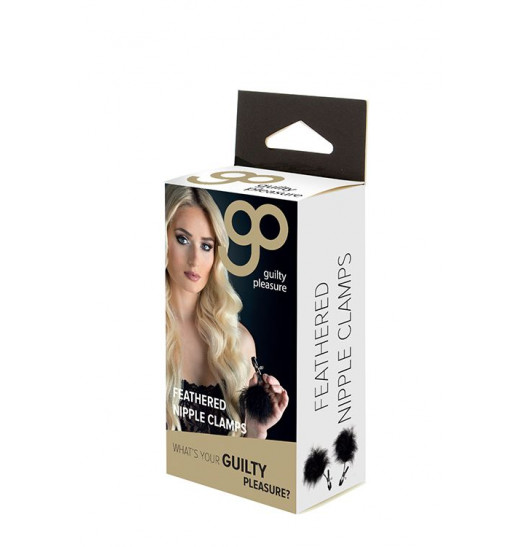 Зажимы для сосков с пухом FEATHERED NIPPLE CLAMPS