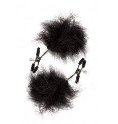Зажимы для сосков с пухом FEATHERED NIPPLE CLAMPS