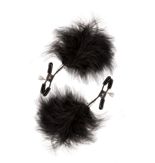 Зажимы для сосков с пухом FEATHERED NIPPLE CLAMPS