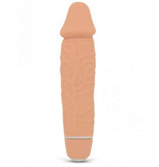 Телесный вибратор PURRFECT SILICONE CLASSIC MINI - 15 см.