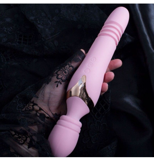 Двусторонний жезловый вибратор Fakel с нагревом - 24 см. Двусторонний жезловый вибратор Fakel с нагревом - 24 см.