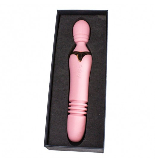 Двусторонний жезловый вибратор Fakel с нагревом - 24 см. Двусторонний жезловый вибратор Fakel с нагревом - 24 см.