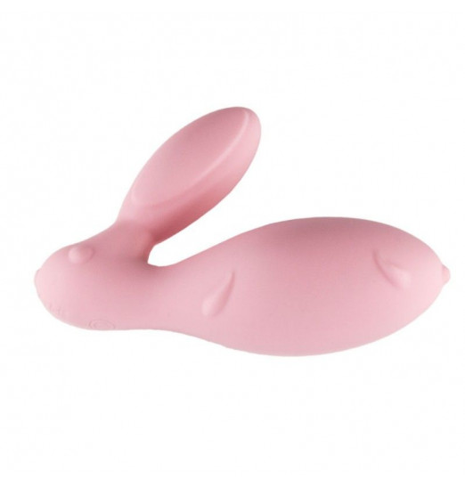 Розовый виброзайчик Eris с вибрирующим пультом ДУ