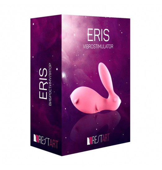 Розовый виброзайчик Eris с вибрирующим пультом ДУ