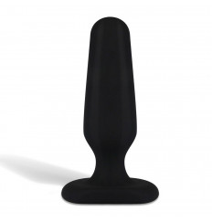 Черный плаг из силикона BEGINNER 3 - 7,5 см.