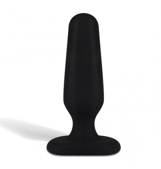 Черный плаг из силикона BEGINNER 3 - 7,5 см.