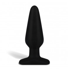 Черный плаг из силикона - 14 см.