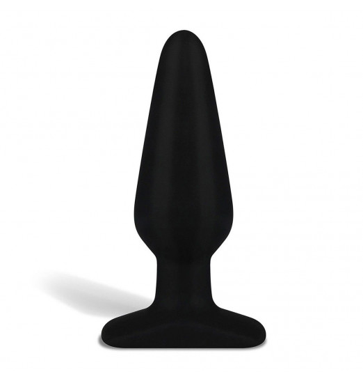 Черный плаг из силикона - 14 см.
