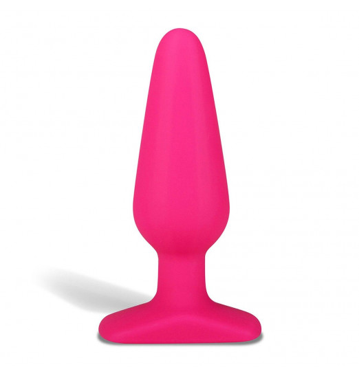 Розовый плаг из силикона - 14 см.