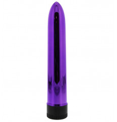 Фиолетовый классический вибратор KRYPTON STIX 7 MASSAGER - 17,8 см.