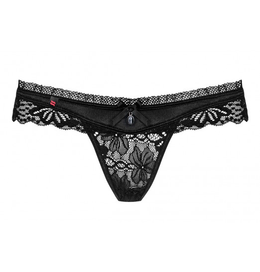 Ажурные трусики-стринги с подвеской