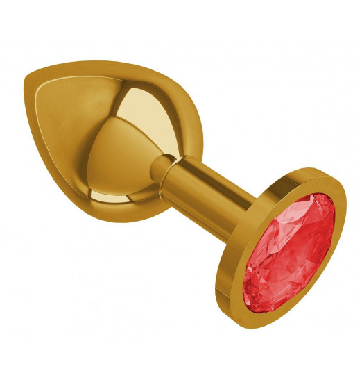 Золотистая средняя пробка с красным кристаллом - 8,5 см. Золотистая средняя пробка с красным кристаллом - 8,5 см.