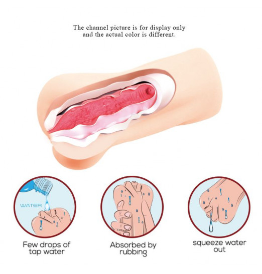 Компактный мастурбатор-вагина с эффектом смазки