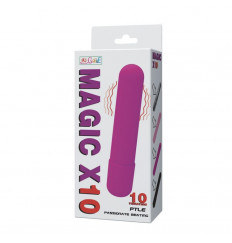 Черная вытянутая вибропуля - 10,2 см.