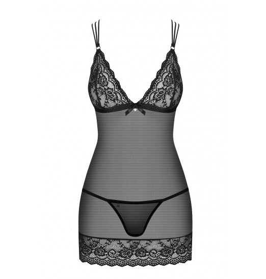 Облегающая сорочка с перекрёстными бретелями на спинке Облегающая сорочка с перекрёстными бретелями на спинке