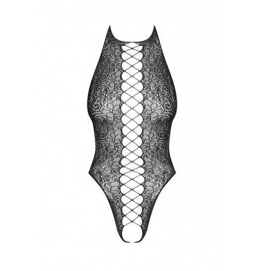 Эластичное ажурное тедди с открытой спинкой и доступом