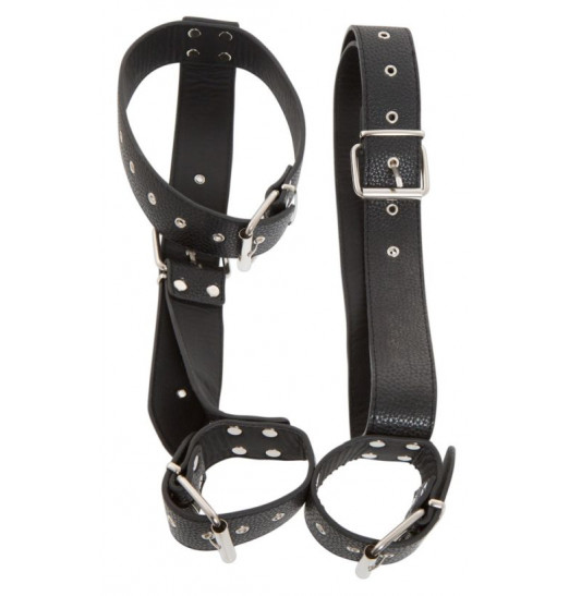 Фиксация на шею и запястья Bad Kitty Neck and Hand Restraints