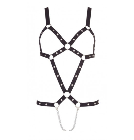 Эластичное боди с цепочками Bad Kitty Strap Body