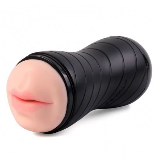 Двусторонний мастурбатор Gina в тубе - вагина и ротик