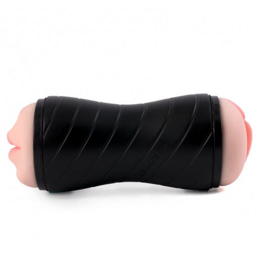 Двусторонний мастурбатор Gina в тубе - вагина и ротик