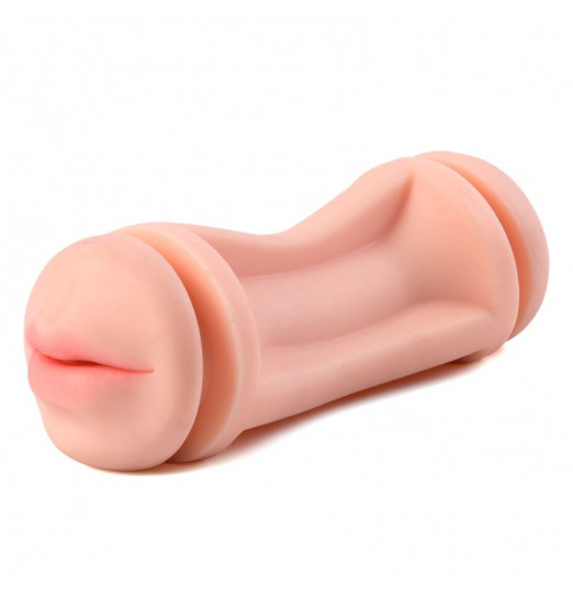 Двусторонний мастурбатор Gina в тубе - вагина и ротик