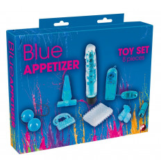 Голубой вибронабор из 8 предметов Blue Appetizer