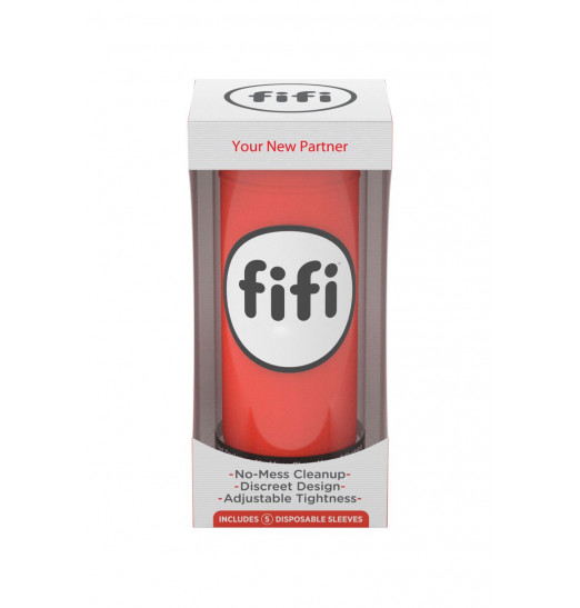 Красный нереалистичный мастурбатор FIFI MALE