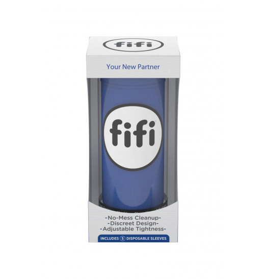 Синий нереалистичный мастурбатор FIFI MALE