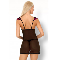 Полупрозрачная сорочка Kinge с украшенным кружевом верхом