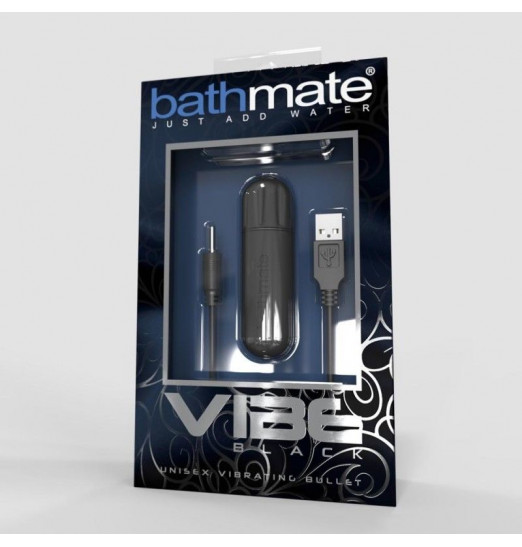 Чёрная перезаряжаемая вибропуля Bathmate Vibrating Bullet Vibe Black