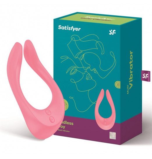 Розовый многофункциональный стимулятор для пар Satisfyer Endless Joy
