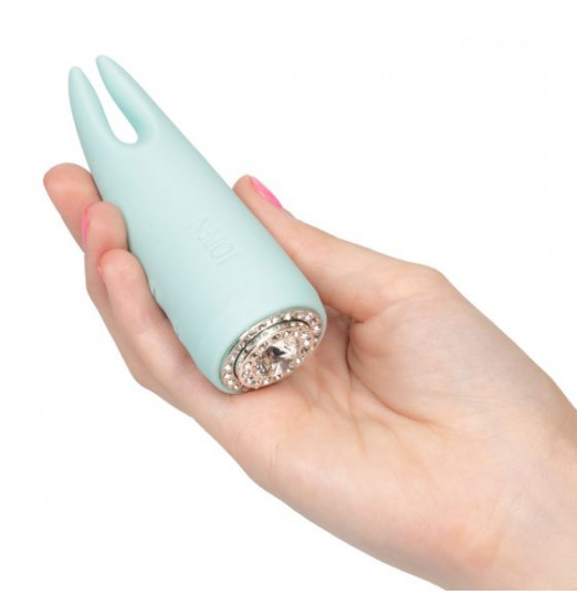 Нежно-голубой вибромассажер для стимуляции клитора Pave Diana