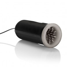 Черный мастурбатор Silicone Vibrating Oro Simulator