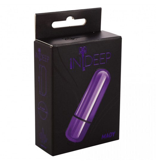 Фиолетовая вибропуля Mady - 6 см.