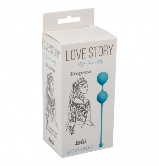 Голубые вагинальные шарики Love Story Empress Waterfall Breeze