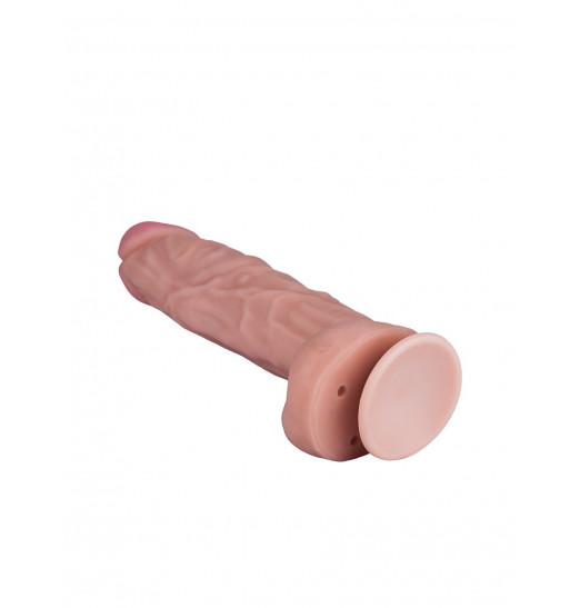 Фаллоимитатор из киберкожи с присоской №51 - 23,5 см. Фаллоимитатор из киберкожи с присоской №51 - 23,5 см.