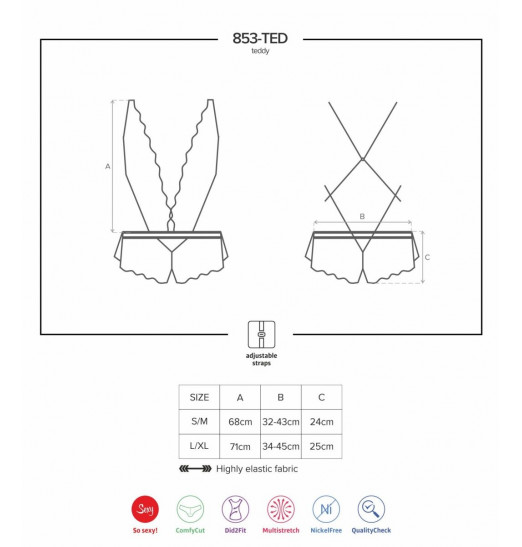Оригинальное кружевное боди