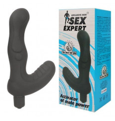 Чёрный вибростимулятор простаты Activator of Male Power
