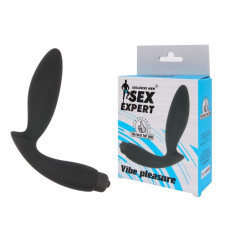 Чёрный вибростимулятор простаты Sex Expert Vibe Pleasure