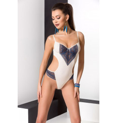 Роскошное боди Ivone с изысканным тёмно-синим кружевом