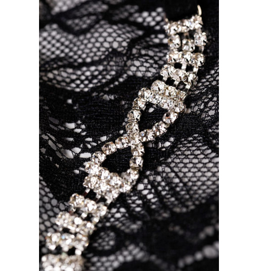 Трусики-стринги Ella с перемычкой из страз