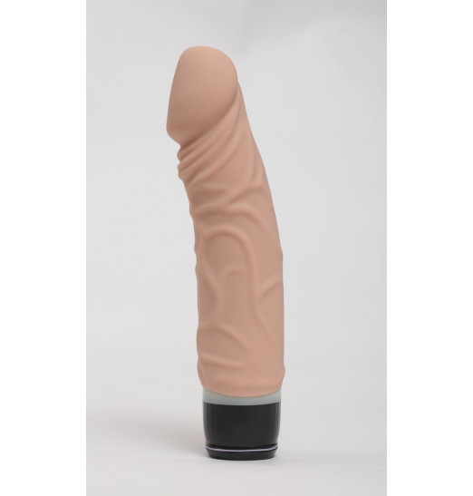 Телесный силиконовый вибратор-реалистик с 7 режимами вибрации - 19,5 см. Телесный силиконовый вибратор-реалистик с 7 режимами вибрации - 19,5 см.
