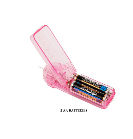 Розовая вибробабочка Sexy Friend на ремешках