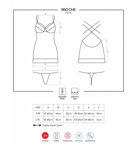 Облегающая кружевная сорочка на двойных бретелях